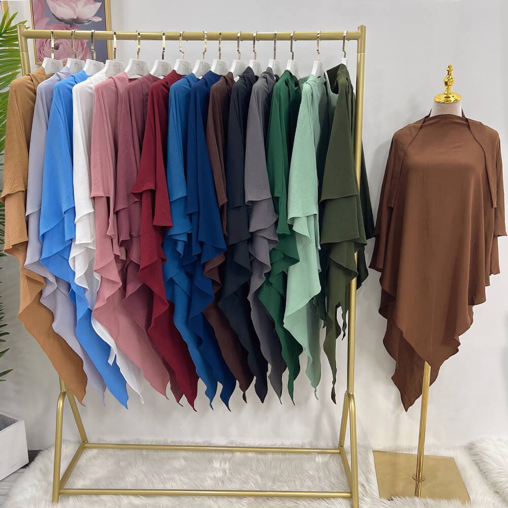 2 Layer Crepe Khimaar